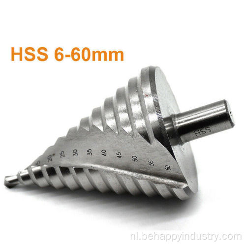 HSS 4241 Spiral Flute Step Drill Bit